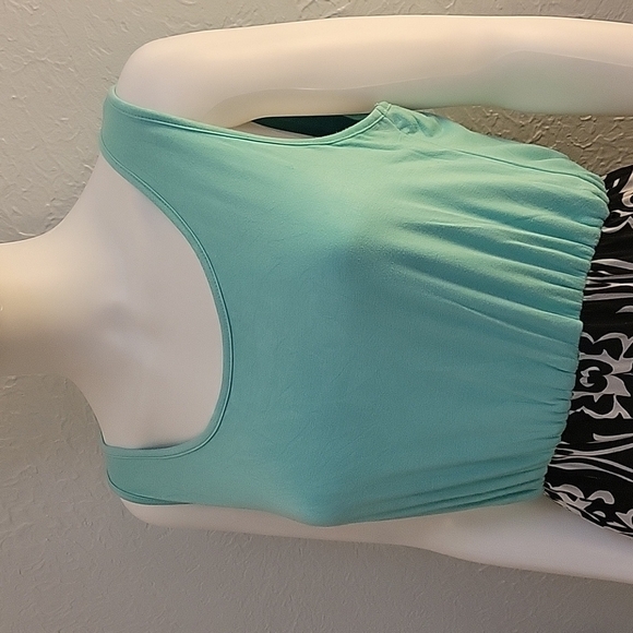 3/$30 ZATTCAS Sleeveless Damask Pattern Scoop Neck Maxi Beach Dress FLAWED - Picture 6 of 11